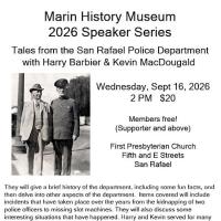 Marin History Museum's Speaker Series presents Tales from t…