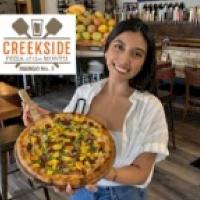 A Guatemalan Mango Treat Pizza at Creekside Pizza & Taproom