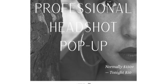 PROFESSIONAL HEADSHOT POP-UP